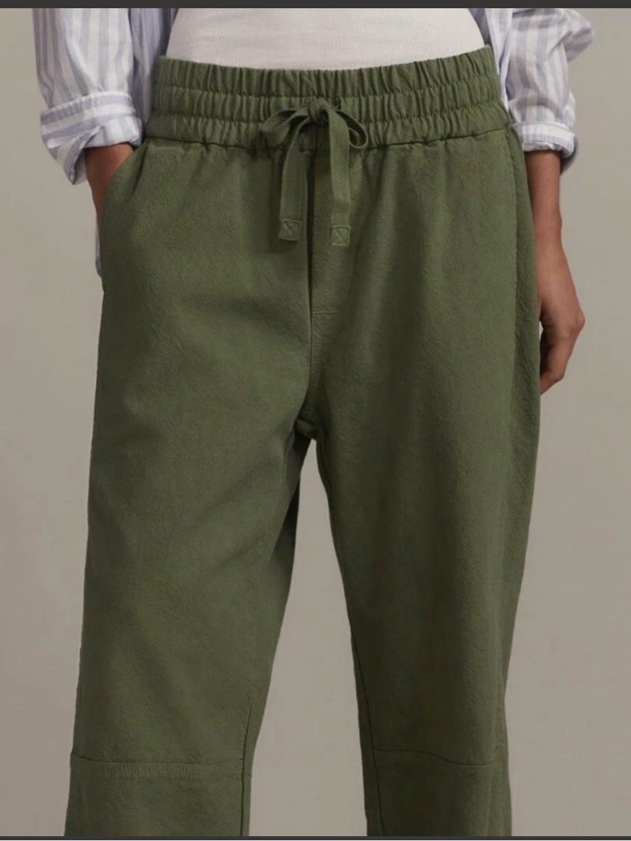 Everlane The Canvas Organic Cotton Pull-On Pant | Forest Green Xxs